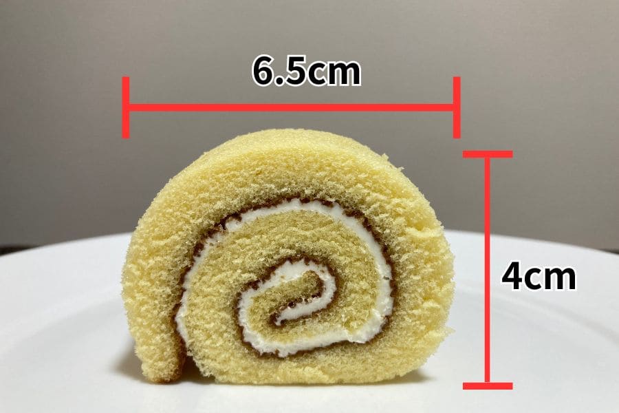 5つに切ったロールケーキ〜バニラ〜の画像